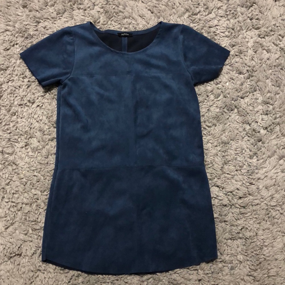 Navy Suede Dress